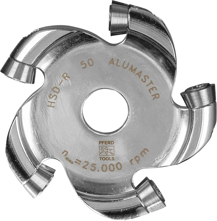 PFERD Fräswerkzeuge mit Wendeschneidplatten ALUMASTER, Bauform HSD-R 50, für radiale Einsätze HSD-R 50 ALUMASTER