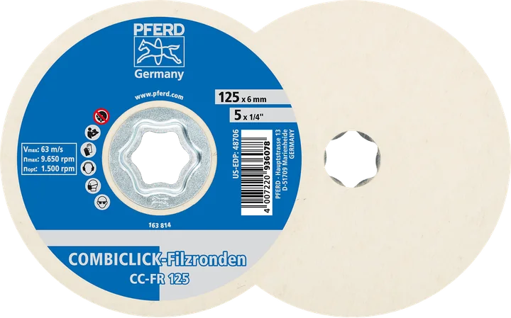 PFERD COMBICLICK-Filzronden CC-FR 125