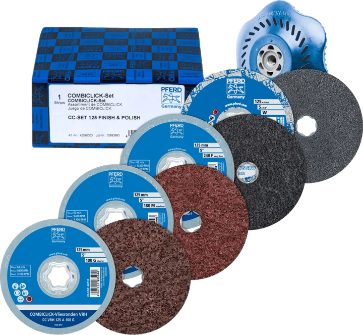PFERD COMBICLICK-Set CC-SET 125 FINISH und POLISH