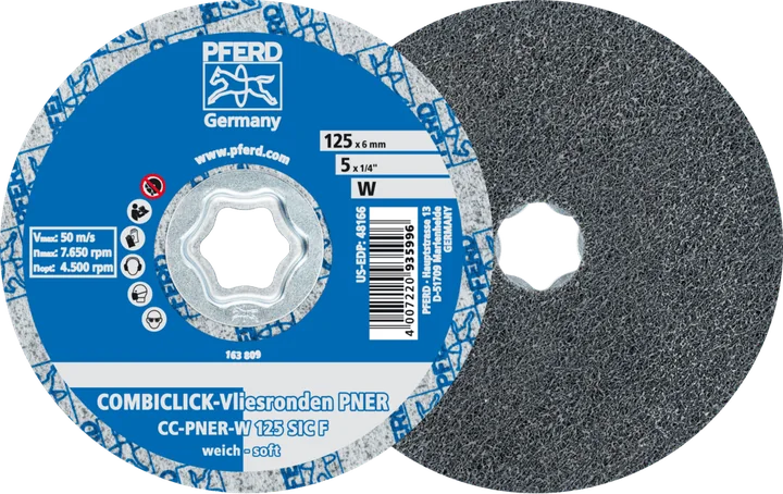 PFERD COMBICLICK-Vliesronden PNER CC-PNER W 125 SiC F (1)