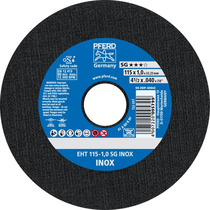 PFERD Trennscheiben SG INOX EHT 115-1,0 SG INOX